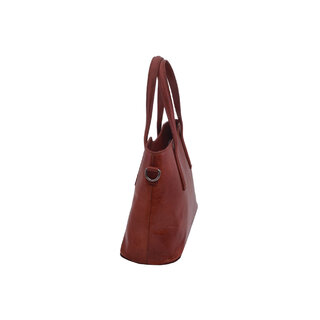 Dámská kožená kabelka červená 250135