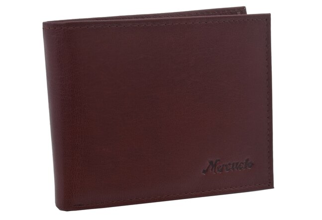Pánská kožená peněženka MERCUCIO bordó 3911758