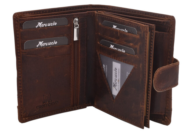 Pánská peněženka MERCUCIO tmavěhnědá 4011919