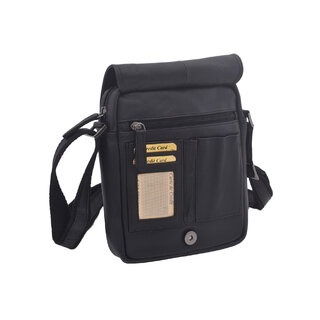 Pánské kožené crossbody černá nappa 250589