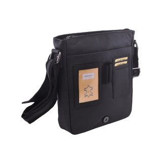 Pánské kožené crossbody černá nappa 250836