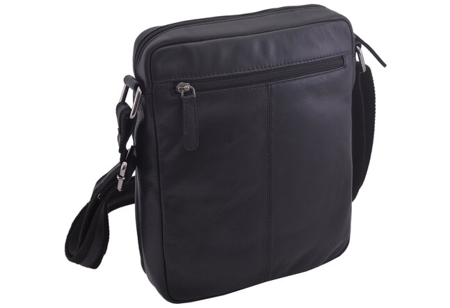 Pánské kožené crossbody černá nappa 250839