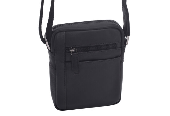 Pánské kožené crossbody černá nappa 250840