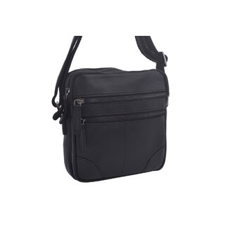 Pánské kožené crossbody černá nappa 250849