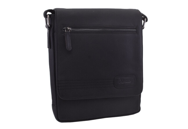 Pánské kožené crossbody černá nappa 250853