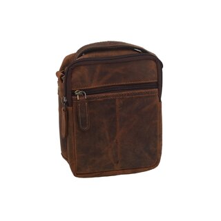 Pánské kožené crossbody tmavěhnědý hunter 250588