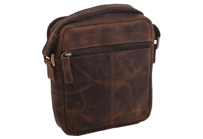 Pánské kožené crossbody tmavěhnědý hunter 250849