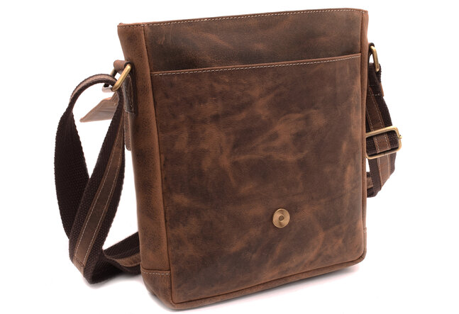 Pánské kožené crossbody tmavěhnědý hunter 250853