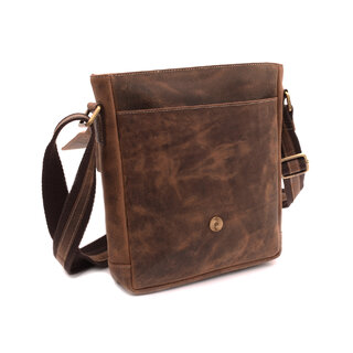 Pánské kožené crossbody tmavěhnědý hunter 250853