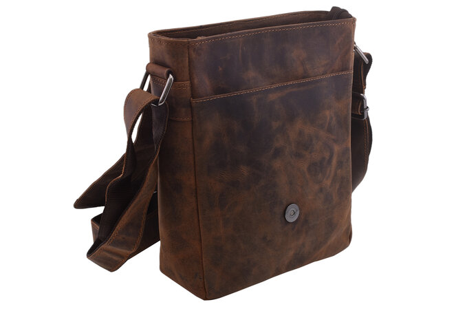 Pánské kožené crossbody tmavěhnědý hunter 250908