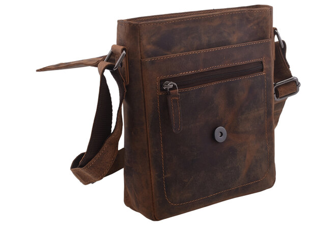 Pánské kožené crossbody tmavěhnědý hunter 250909