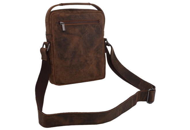 Pánské kožené crossbody tmavěhnědý hunter 250913